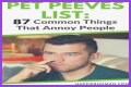 Common Pet Peeves: Everyday Annoyances
